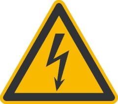 KS TOOLS Warnschild elektrische Spannung Aluminium 200mm 11.0191