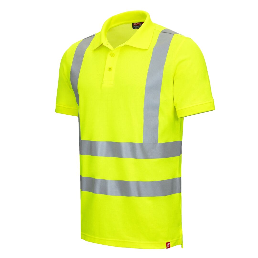 NITRAS MOTION TEX VIZ Polo-Shirt Kl. 2 Gr. 5XL hi-vis gelb 7013