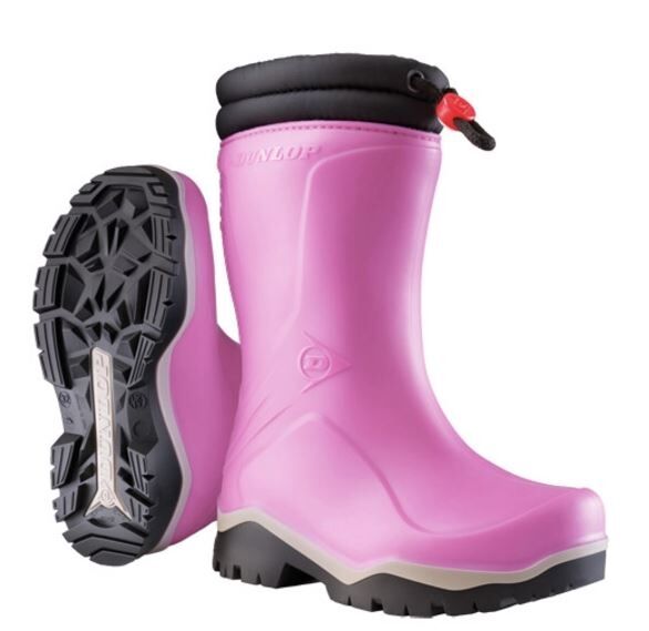 DUNLOP Kinder-Stiefel Kids Blizzard PVC Gr. 24 gefüttert pink/schwarz K374061