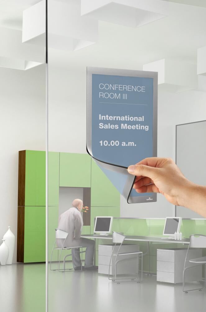 FOLIFORM Informationsrahmen A3 silber 6 Stück