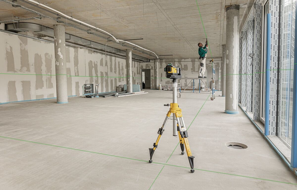 STABILA Multilinien-Laser Set LAX 600G 12V 3x360 Grad Greenbeam-Linien 7-teilig