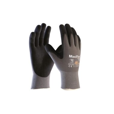ATG Montagehandschuhe MaxiFlex Ultimate Gr. 8 Nitrilschaum grau/schwarz 34-874
