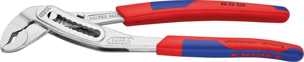 KNIPEX Wasserpumpenzange 250mm Alligator Rohrzange schlank verchromt 88 05 250