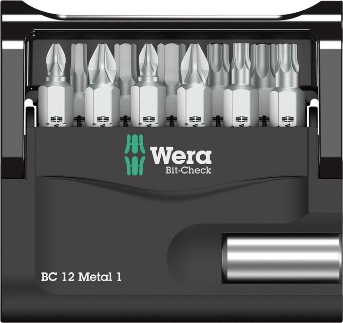 WERA Bit Set Bit-Check 12-teilig Metal 1