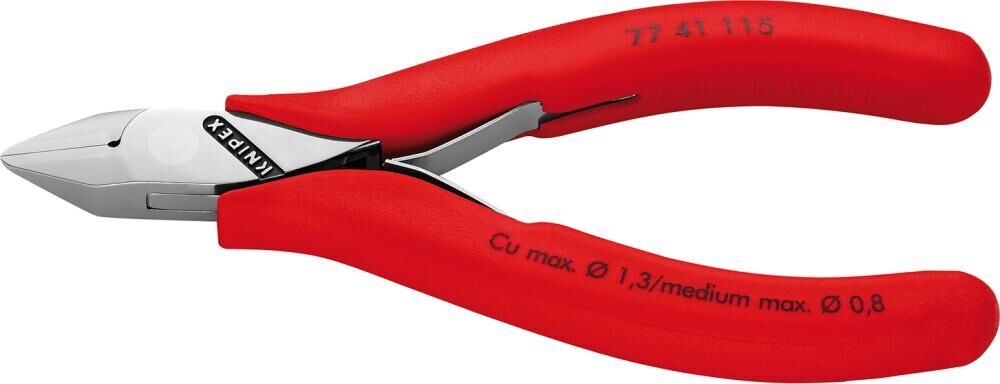 KNIPEX Elektronik-Seitenschneider 115mm Mehrkomponenten-Hülle 77 41 115