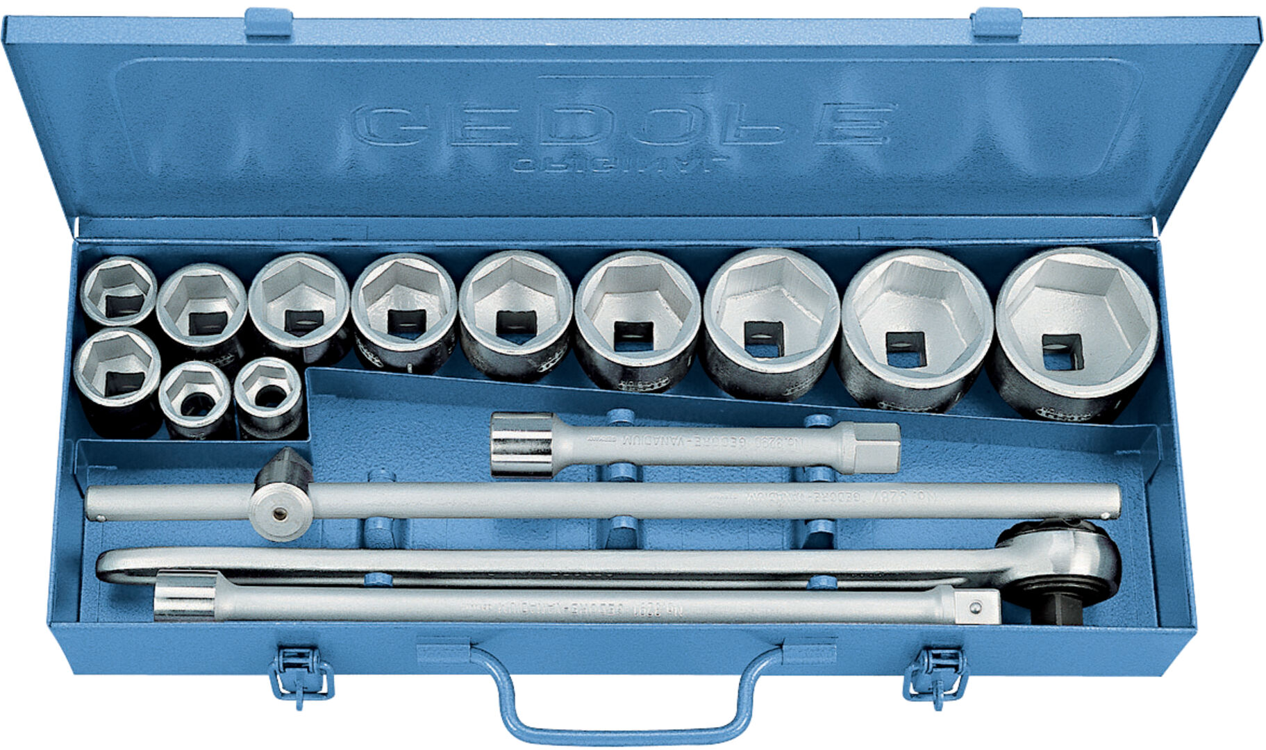 GEDORE Steckschlüssel-Set 3/4" 16-tlg 6-kant 22-60mm 32 FMU-2 6281150