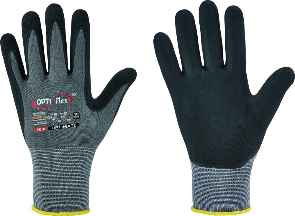 Handschuh Optimate,Nitril, Gr.9 0680