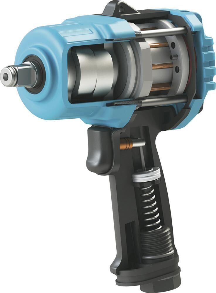 HAZET Schlagschrauber Twin Turbo 1/2" kurze Ausführung max. 2200 Nm 9012TT