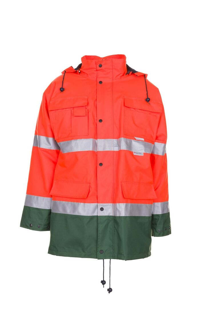 PLANAM Warnschutz Parka 2058 Atmungsaktiv Orange/Grün Gr. 2XL