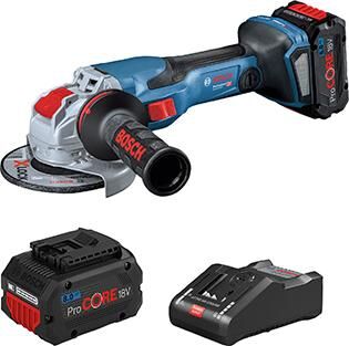 BOSCH Akku-Winkelschleifer GWX 18V-15 C 2xProCore 18V/8,0Ah, Ladegerät, X-Boxx
