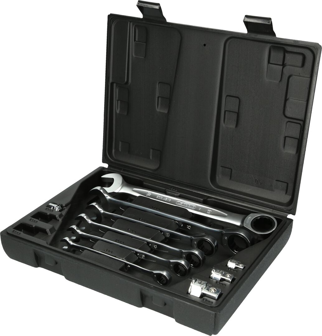 KS TOOLS Ratschenschlüssel Set SW 8-19mm 10-teilig