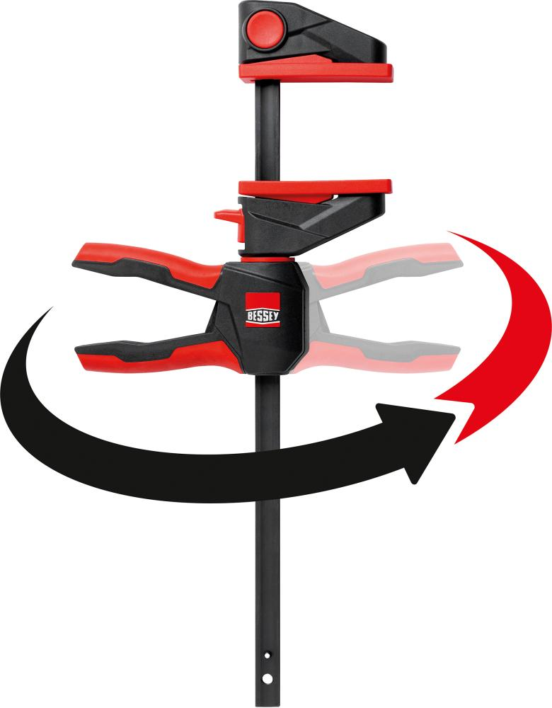 BESSEY Einhandzwinge EZ drehbarer Griff 150x80mm