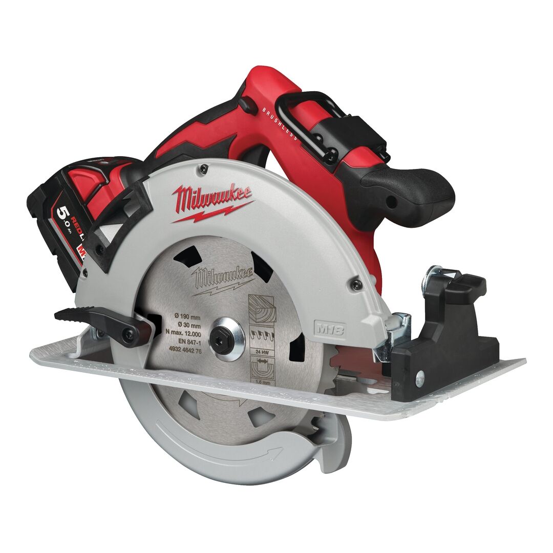MILWAUKEE Akku-Handkreissäge M18BLCS66-502x 2x18V 5Ah Ladegerät