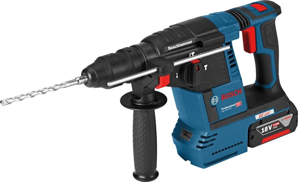 BOSCH Akku Bohrhammer GBH 18V-26 F 2x18V 5Ah Akku in L-Boxx