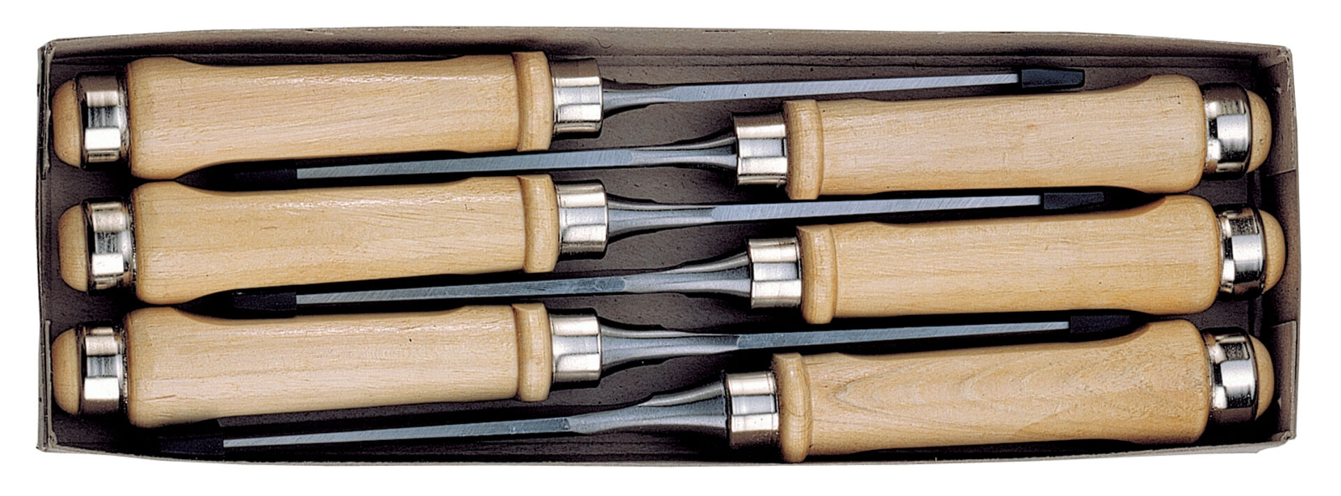 FORMAT Stechbeitel-Set Holzheft 6-teilig