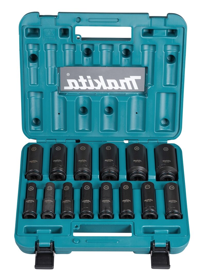 MAKITA Steckschlüssel Set 1/2" 14-teilig E-16586