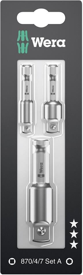 WERA Bit-Adapter Set 3-teilig