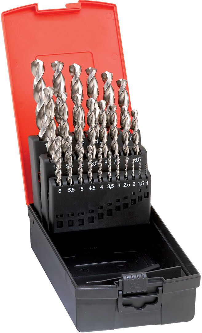 FORMAT Spiralbohrer-Set DIN338N Ti HSSE geschliffen 1-10,5mm