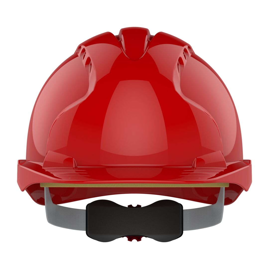 JSP Schutzhelm EVO3 AJF170 belüftet mit Schirm rot