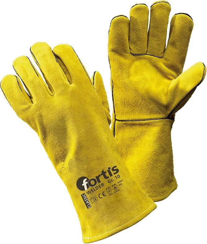 FORTIS Schweißerhandschuhe Welder Gr. 10 gelb VE 10 Paar