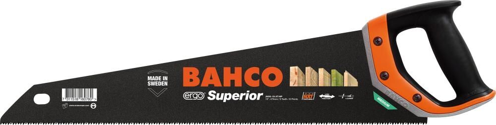 BAHCO Handsäge Fuchsschwanz 475mm Ergo XT Superior