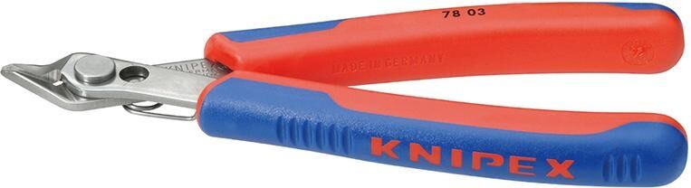 KNIPEX Präzisionszange Electronic Super Knips XL 140mm Mehrkomponenten-Hülle 78 03 140
