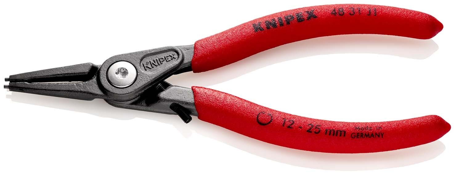 KNIPEX Präzisions-Sicherungsringzange 140mm für Innenringe in Bohrungen 48 31 J1