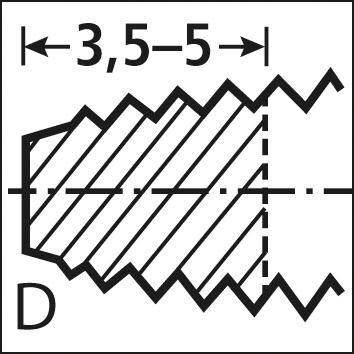 FORMAT Hand Gewindebohrer Set 1/4-20 DIN2184 UNC HSS