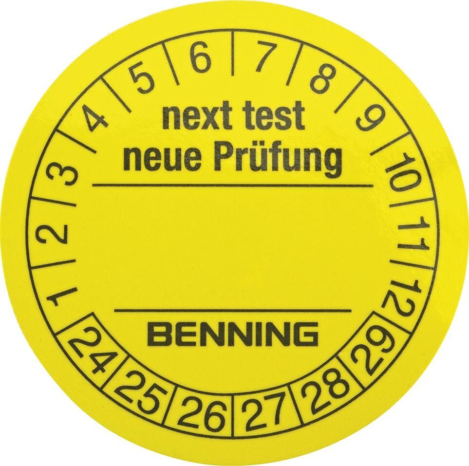 BENNING Prüfplakette