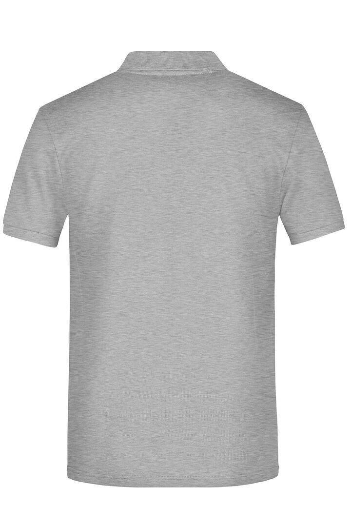 JAMES & NICHOLSON Polo Shirt Gr. XL grey-heather JN792