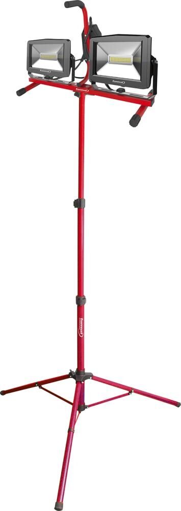 FORMAT LED Doppelstrahler 2x30W 5m Kabel Stativ 2 Steckdosen