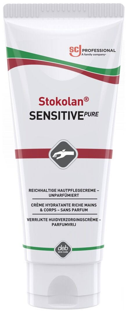 SC JOHNSON STOKOLAN Sensitive Pure Hautpflegecreme 100ml Tube unparfümiert