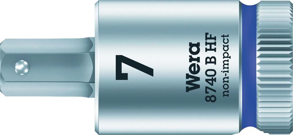 WERA Schraubendrehereinsatz 3/8" Innensechskant mit Haltefunktion 7x38,5mm