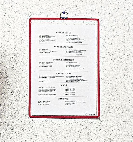 TARIFOLD Hängetafeln 4 A mit Öse Hochformat VE=5 ST.