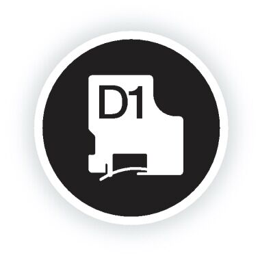 DYMO Schriftbandkassette D1 S0720790 6mmx7m schwarz auf gelb