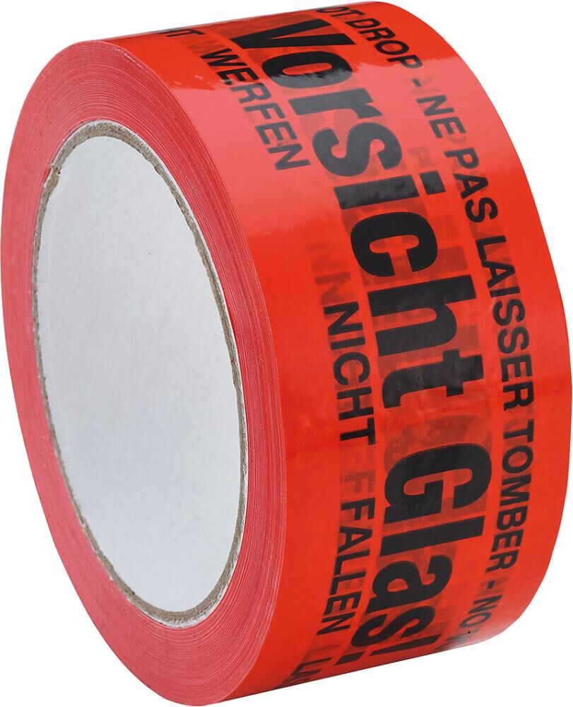 ENVIRO PVC-Klebeband 12 / F 24 66mx50mm" Vorsicht Glas"