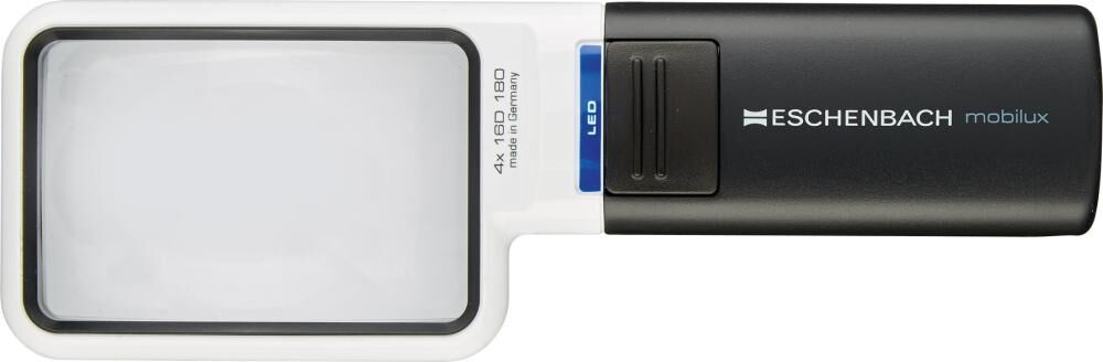 ESCHENBACH Leuchtlupe mobilux 4x LED 75x50mm