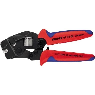 KNIPEX Crimpzange selbsteinstellend 190mm für Aderendhülsen brüniert 97 53 09