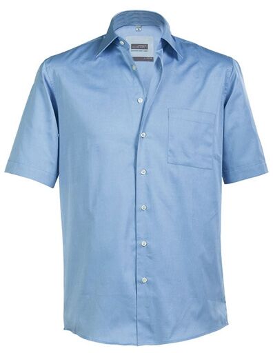 JAMES & NICHOLSON Oberhemd kurzarm sky-blue Gr. L