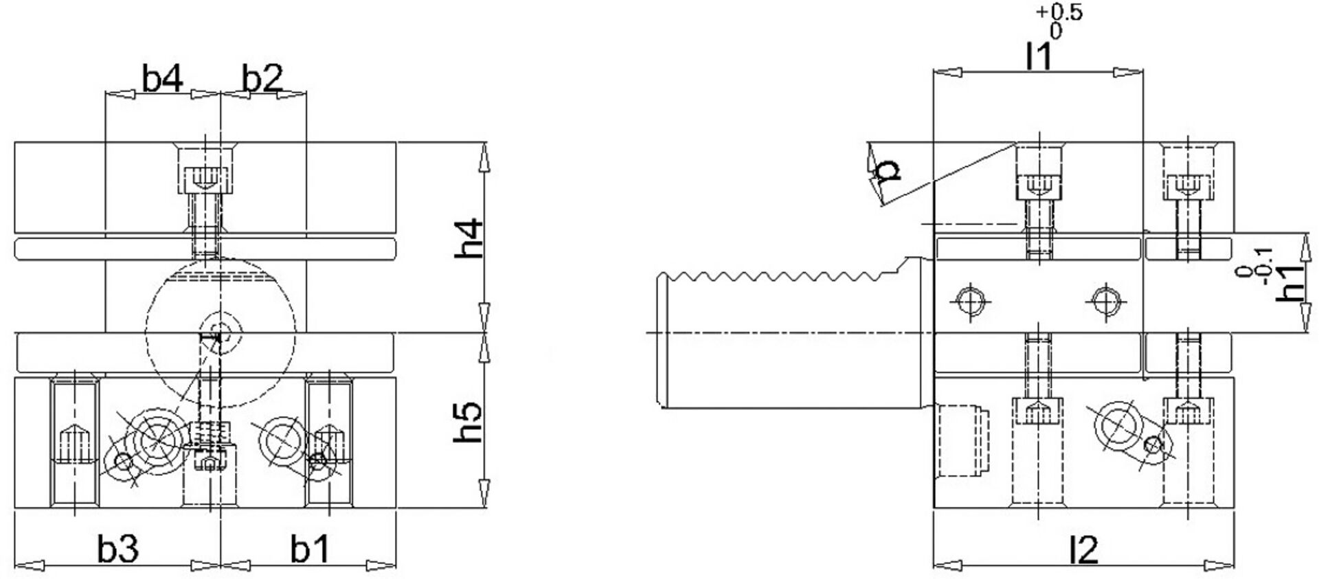 FORTIS VDI Mehrfachaufnahme D2 30x20mm Überk.
