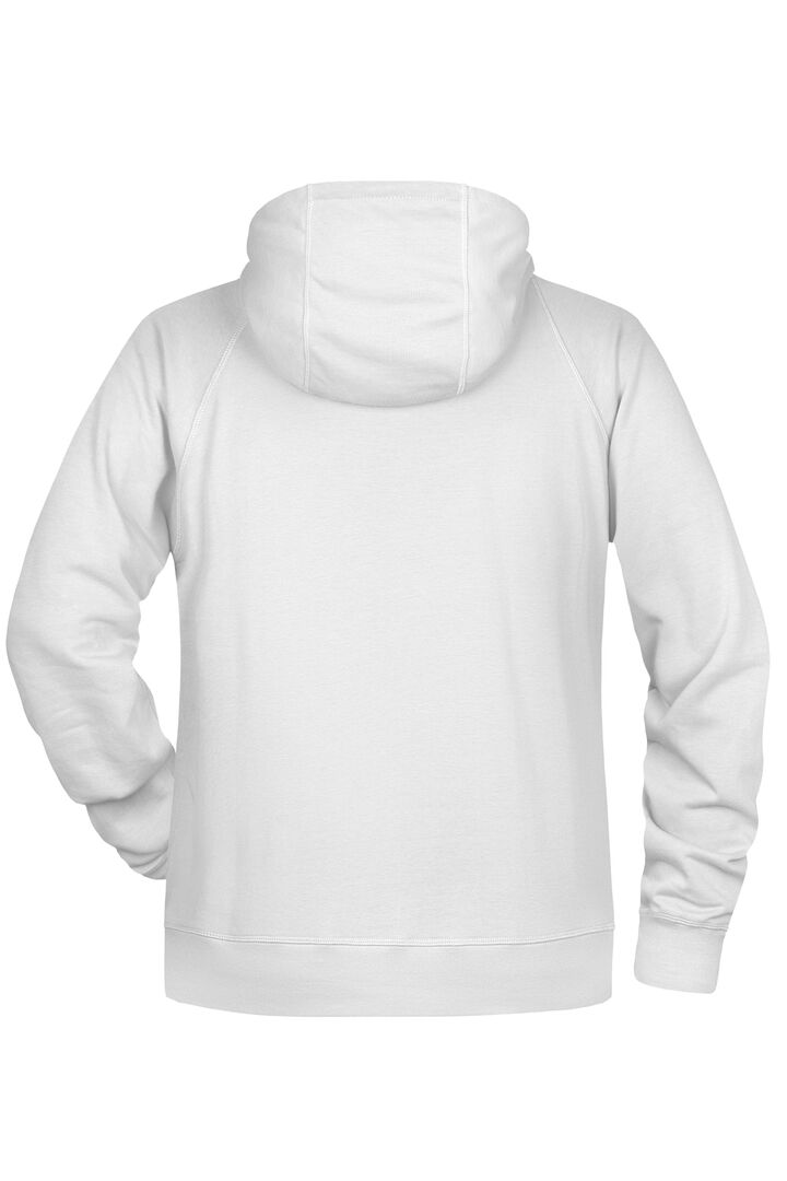 JAMES & NICHOLSON Hoody Gr. L white 8024