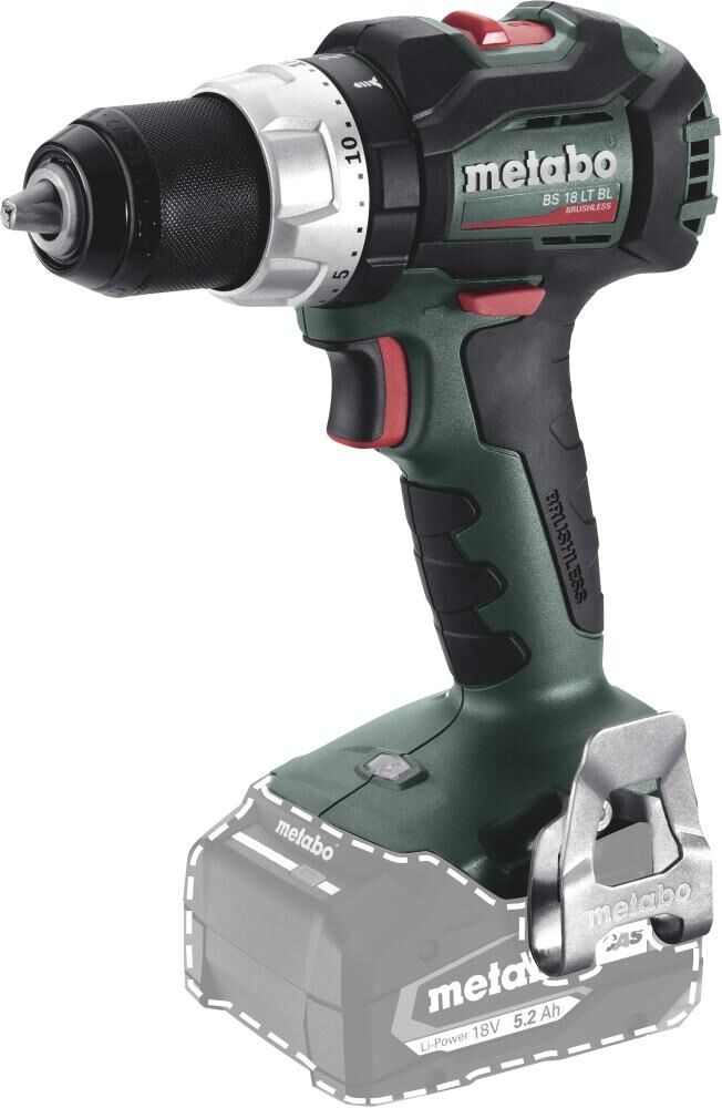 METABO Akku-Bohrschrauber BS 18 LT BL ohne Akku & Ladegerät metaBOX 145