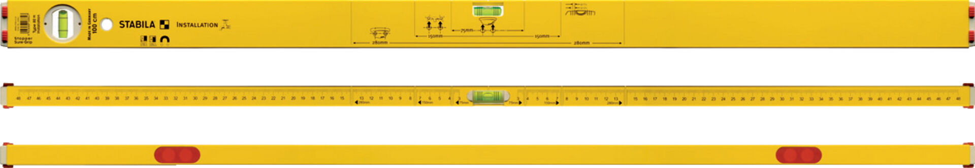 STABILA Wasserwaage Installation 80M 100 cm