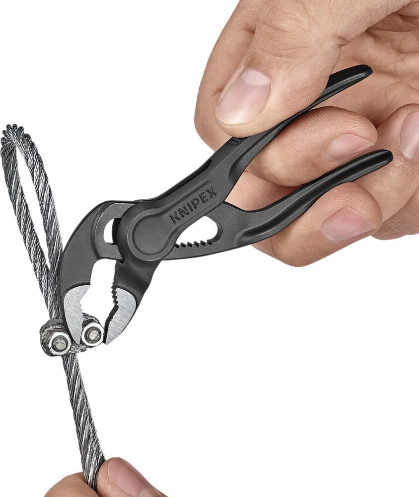 KNIPEX Wasserpumpenzange Cobra 100mm Kunststoffüberzug atramentiert 87 00 100