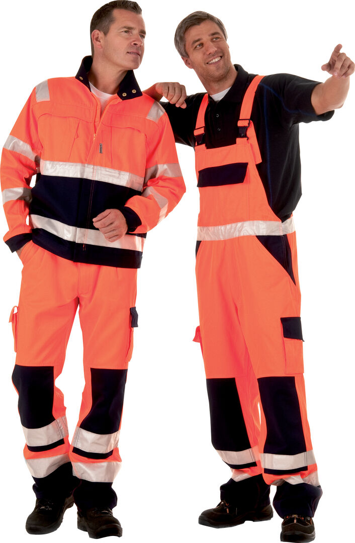 FORMAT Warnschutzbundjacke Gr. S orange/marine