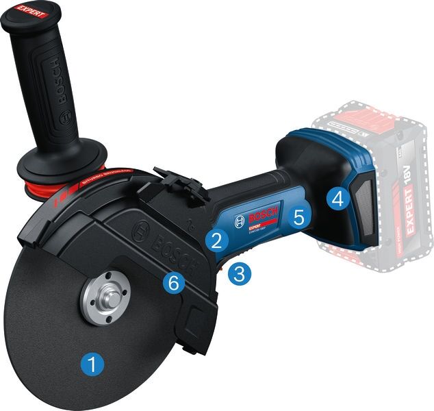 BOSCH Akku-Winkelschleifer EXWS18V-180P solo, in L-BOXX