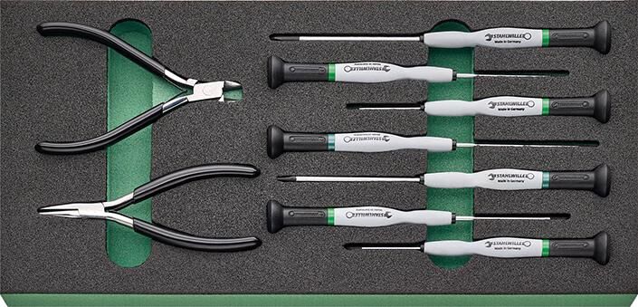 STAHLWILLE Werkzeugmodul 1/3 Elektronikwerkzeuge TCS 7 821/9