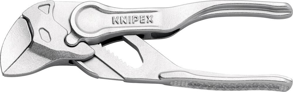 KNIPEX Zangenschlüssel XS 100mm aufgeprägte rauhe Oberfläche verchromt 86 04 100