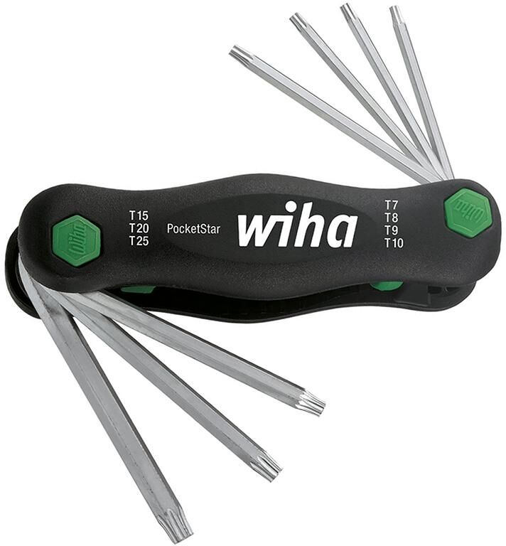WIHA Winkelschraubendreher Set T7-25 manganphosphatiert 7-teilig PocketStar