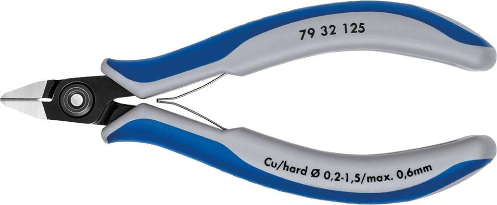 KNIPEX Präzisions-Elektronik-Seitenschneider 125mm brüniert 79 32 125